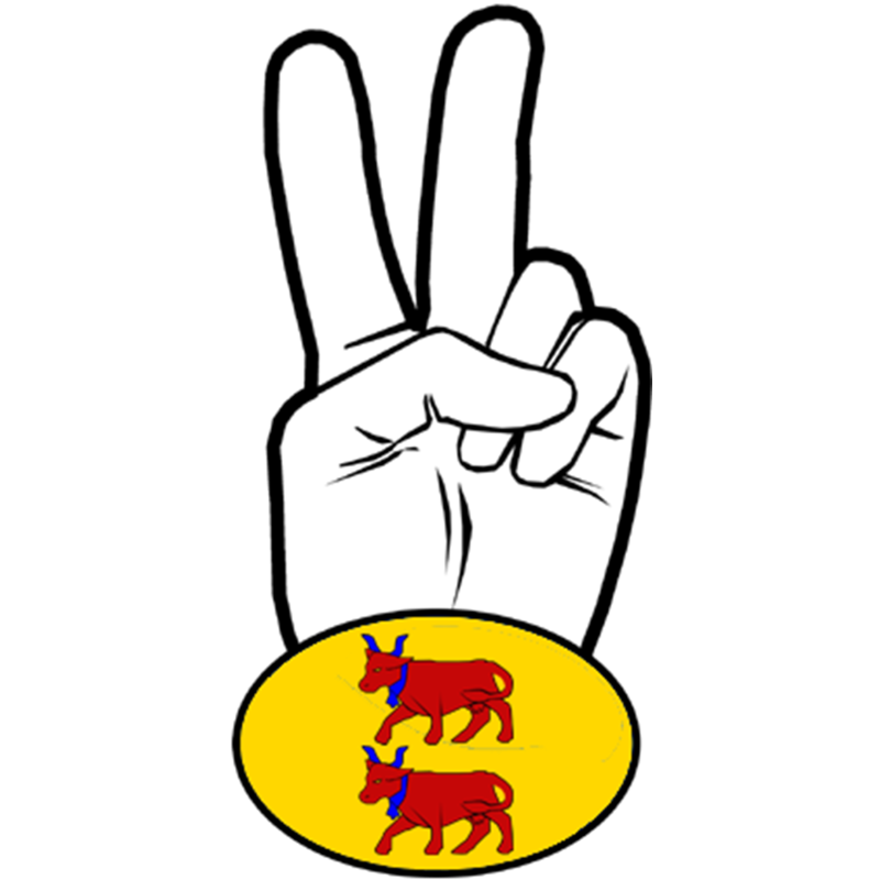 salut de motard béarnais 64 (15x7,2cm) - Sticker/autocollant