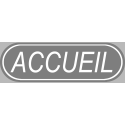 Accueil gris (29x9cm) - Autocollant(sticker)