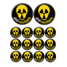 Anti-Nucléaire (2 fois 10cm & 12 fois 5cm) - Autocollant(sticker)