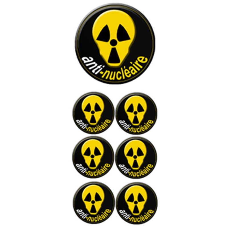 Anti-Nucleaire (1 fois 10cm & 6 fois 5cm) - Autocollant(sticker) Anti-Nucleaire (1 fois 10cm & 6 fois 5cm) - Autocollant(sticker)