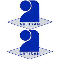 Logo Artisan (2 fois 18x11.3cm) - Autocollant(sticker)