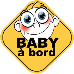 Baby à bord universel - 10cm - Autocollant(sticker)