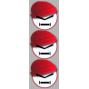 Bonnet rouge (3 stickers de 10cm) - Autocollant(sticker)