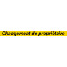 Changement de propriétaire (120x10cm) - Autocollant(sticker)