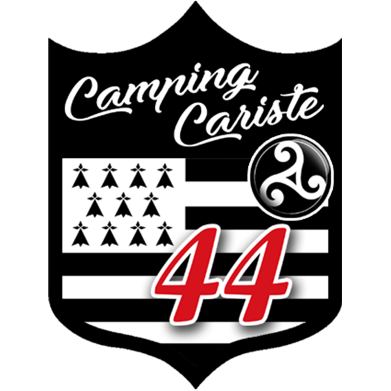campingcariste Breton 44 - 15x11,2cm - Sticker/autocollant