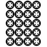 Croix de Malte (20 fois 5cm) - Sticker/autocollant