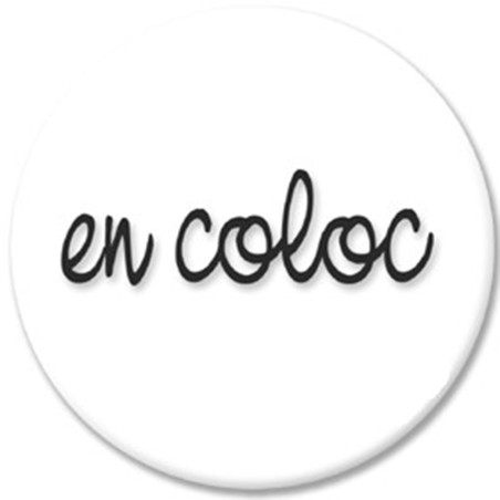 Autocollant (sticker): En coloc - Modèle 2 (10cm)