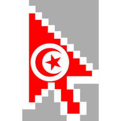 Autocollant (sticker): curseur fleche Tunisien