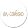 Autocollant (sticker): En coloc - Modèle 5 (10cm)