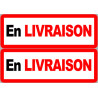 En Livraison (2 fois 29x10cm) - Sticker/autocollant