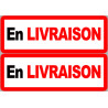 En livraison - 2 stickers de 29x10cm - Autocollant(sticker)