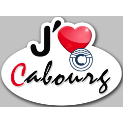 j'aime Cabourg (15x11cm) - Autocollant(sticker)