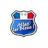 pour supporter : Allez les bleus ! - 15cm - Autocollant(sticker)