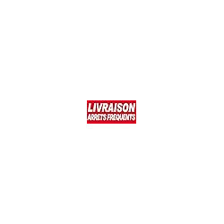 Livraison Arrêts Fréquents - Fond rouge - 30x14 cm - Autocollant(sticker)