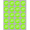 Soldes remise 30% rond (20 fois 5cm) - Sticker/autocollant