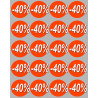 Solde Rond 40% (20stickers de 5cm) - Autocollant(sticker)