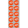 Soldes remise 40% (10 fois 5cm) - Sticker/autocollant