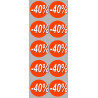 Solde Rond 40% (10stickers de 5cm) - Autocollant(sticker)