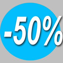 Soldes remise 50% (20cm) - Autocollant(sticker)