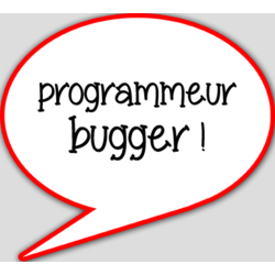 programmeur bugger - 15x13.5cm - Autocollant(sticker)