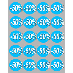 Autocollant (sticker):  Ronds 50% 4