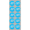 Soldes remise 50% (10 fois 5cm) - Sticker/autocollant