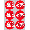 Autocollant (sticker):  Ronds 60% 2