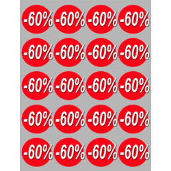 Autocollant (sticker):  Ronds 60% 4