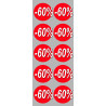 Autocollant (sticker):  Ronds 60% 5