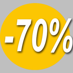 Soldes remise 70% (20cm) - Autocollant(sticker)