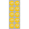 Soldes remise 70% (10 fois 5cm)  - Sticker/autocollant