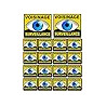 yeux breton triskel (15x6cm) - Sticker/autocollant