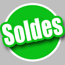 solde VERT - 20cm - Sticker/autocollant