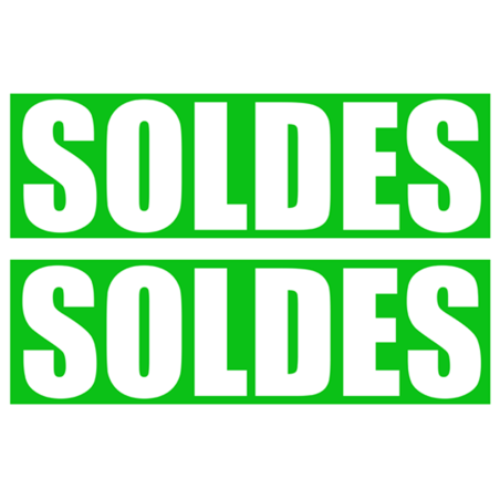 Solde IMPACT vert (2 stickers 29x9.5cm) - Autocollant(sticker)