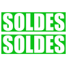 Solde IMPACT vert (2 stickers 29x9.5cm) - Autocollant(sticker)