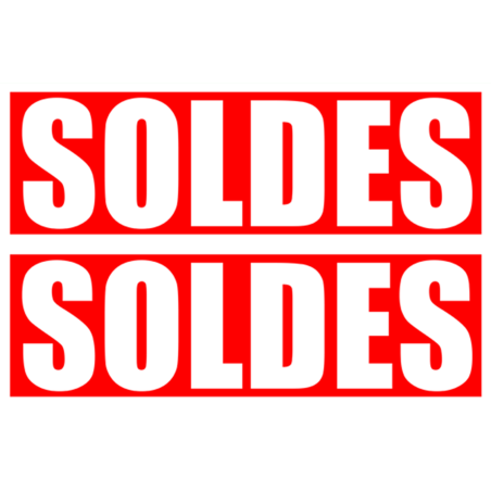 Soldes Impact Rouge (2 fois 29x9.5cm) - Autocollant(sticker)