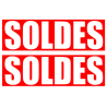 Soldes Impact Rouge (2 fois 29x9.5cm) - Autocollant(sticker)