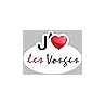 j'aime les Vosges (15x11cm) - Sticker/autocollant