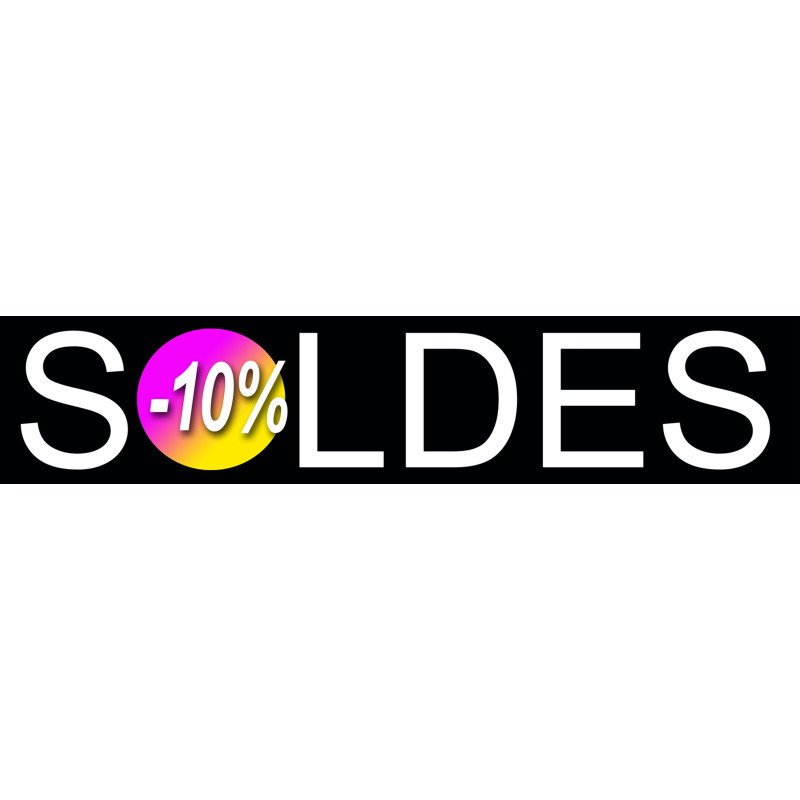 solde design 10% - 21x4,4cm - Sticker/autocollant