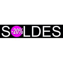 Soldes Design 20% - 21x4,4cm - Sticker/autocollant