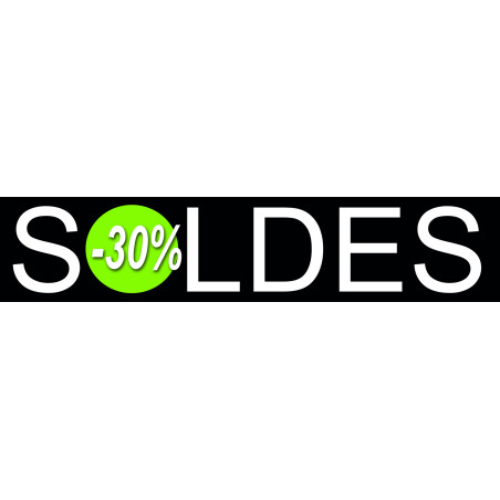 Soldes Design 30% (21x4,4cm) - Sticker/autocollant