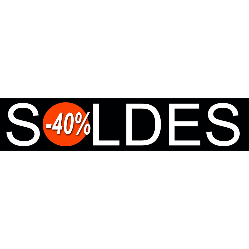 Soldes Design 40% (21x4,4cm) - Autocollant(sticker)