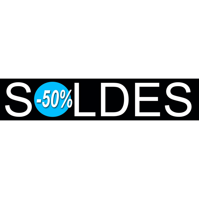 Soldes Design 50% (21x4,4cm) - Autocollant(sticker)