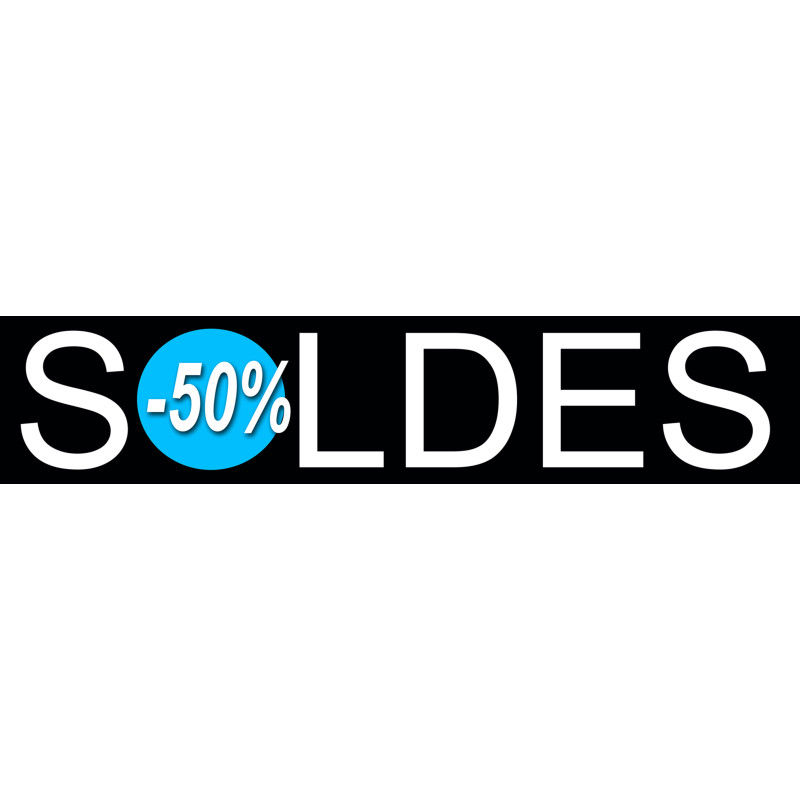 Soldes Design 50% (21x4,4cm) - Sticker/autocollant