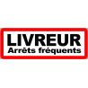 Livreur arrêts fréquents - 29x10cm - Sticker/autocollant