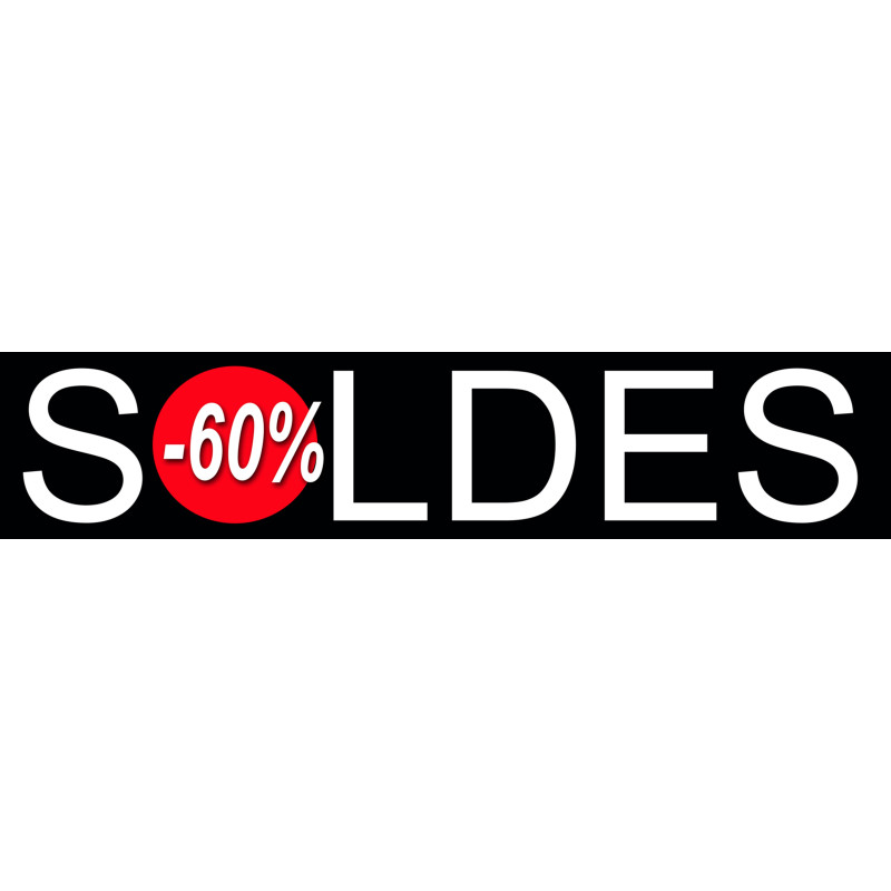 Soldes Design 60% (21x4,4cm) - Sticker/autocollant