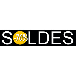 Soldes Design 70% (21x4,4cm) - Autocollant(sticker)