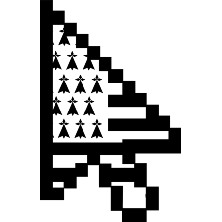 Curseur flèche bretonne (29x18.3cm) - Sticker/autocollant