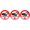 Alarme pour camping car - 3fois 5cm - Sticker/autocollant