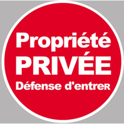 propriété privée (10cm) - Sticker / autocollant